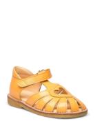 Sandals - Flat - Closed Toe Shoes Summer Shoes Sandals Yellow ANGULUS