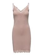 Rwbillie Lace Strap Dress Bodies Slip Pink Rosemunde