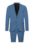 Plain Mens Suit - Normal Length Habit Blue Lindbergh