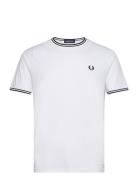 Twin Tipped T-Shirt Designers T-Kortærmet Skjorte White Fred Perry