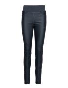 Fqshantal-Pa-Cooper Bottoms Trousers Leather Leggings-Bukser Black FRE...