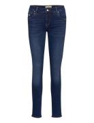 Monroe Satin Jeans Bottoms Jeans Skinny Blue Morris Lady