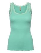 Sc-Sarona Tops T-shirts & Tops Sleeveless Blue Soyaconcept