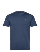 Custom Slim Fit Soft Cotton T-Shirt Designers T-Kortærmet Skjorte Blue...