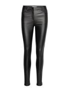 Sc-Pam Bottoms Trousers Leather Leggings-Bukser Black Soyaconcept