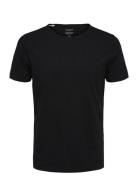 Slhmorgan Ss O-Neck Tee Noos Tops T-Kortærmet Skjorte Black Selected H...