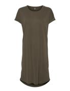 Cukajsa T-Shirt Dress Knælang Kjole Khaki Green Culture