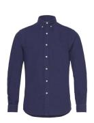 Gd Oxford-Slbdppcs Tops Shirts Casual Navy Polo Ralph Lauren