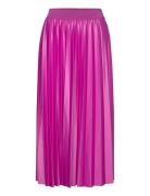 Vinitban Midi Skirt - Noos Knælang Nederdel Pink Vila