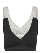 Bra Nursing Wrap Top Co 2 P Lingerie Bras & Tops Maternity Bras Black ...