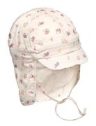 Summer Hat W. String Solhat Cream En Fant