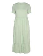 Onlmay Life S/S Peplum Calf Dress Jrs Knælang Kjole Green ONLY