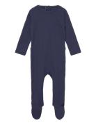 Rib Jersey Full Body W. Back Opening Langærmet Body Navy Copenhagen Co...