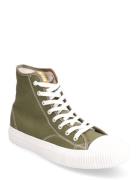 Biajeppe Sneaker High Canvas High-top Sneakers Green Bianco