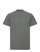 Ace Performance Zip Polo Sport T-Kortærmet Skjorte Grey Björn Borg