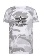 Basic T-Shirt Camo Designers T-Kortærmet Skjorte White Alpha Industrie...