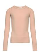 T-Shirt Long-Sleeve Tops T-shirts Long-sleeved T-Skjorte Beige Sofie S...