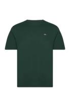 Reg Shield Ss T-Shirt Tops T-Kortærmet Skjorte Green GANT