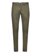 Slim Chinos Bottoms Trousers Chinos Khaki Green GANT