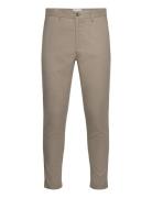 Melange Superflex Pants Bottoms Trousers Formal Beige Lindbergh