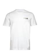 S/S Original Spliced Tops T-Kortærmet Skjorte White Original Penguin