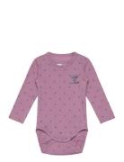 Hmlbeesy Body L/S Langærmet Body Purple Hummel