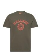 Mmgmillman Ss Tee Tops T-Kortærmet Skjorte Khaki Green Mos Mosh Galler...