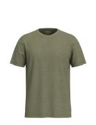 Slhaspen Slub Ss O-Neck Tee Noos Tops T-Kortærmet Skjorte Khaki Green ...