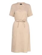 Casual Dress Knælang Kjole Beige Brandtex