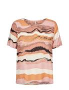 Sc-Elsbet Tops T-shirts & Tops Short-sleeved Multi/patterned Soyaconce...