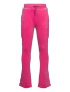 Diamante Bootcut Jogger Bottoms Sweatpants Pink Juicy Couture