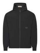 Hooded Windbreaker Tynd Jakke Black Revolution