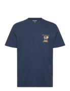 Graphic Tee Tops T-Kortærmet Skjorte Navy Wrangler