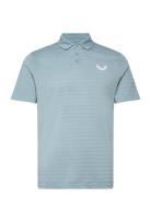 Pinnacle Pique Stripe Polo Tops Polos Short-sleeved Blue Castore