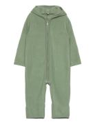 Pram Suit Ears Cot. Fleece  Outerwear Fleece Outerwear Fleece Suits Gr...