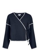 Virise Cardigan Tops Knitwear Cardigans Navy Vila