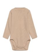 Body Bodies Long-sleeved Beige Sofie Schnoor Baby And Kids