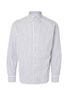 Slhslimrick-Poplin Shirt Ls Noos Tops Shirts Business White Selected H...