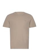 Anf Mens Knits Tops T-Kortærmet Skjorte Beige Abercrombie & Fitch