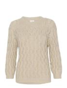 Kalena Knit Pullover Tops Knitwear Jumpers Cream Kaffe