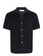 Eden Designers Shirts Short-sleeved Navy Reiss