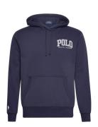 Logo Fleece Hoodie Tops Sweatshirts & Hoodies Hoodies Navy Polo Ralph ...