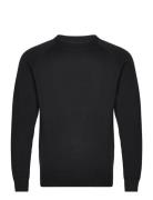 Clean Raglan Sweater Tops Knitwear Round Necks Black Lee Jeans