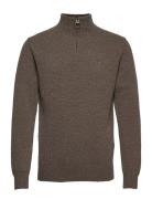 Barbour Ess L/Wool H Z Tops Knitwear Half Zip Jumpers Brown Barbour