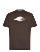 Bobby Eye Heart T-Shirt Gots Designers T-Kortærmet Skjorte Brown Wood ...