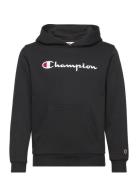 Hooded Sweatshirt Tops Sweatshirts & Hoodies Hoodies Black Champion