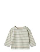 Farah Baby Stripe Sweatshirt Tops T-shirts Long-sleeved T-Skjorte Beig...