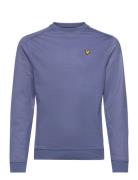 Fly Fleece Crew Tops T-shirts Long-sleeved T-Skjorte Blue Lyle & Scott