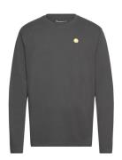 Badge Long Sleeve - Gots/Vegan Tops T-Langærmet Skjorte Grey Knowledge...