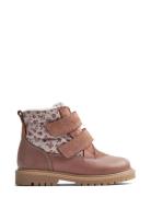 Winterboot Moon Tex Vinterstøvler Med Burrebånd Pink Wheat